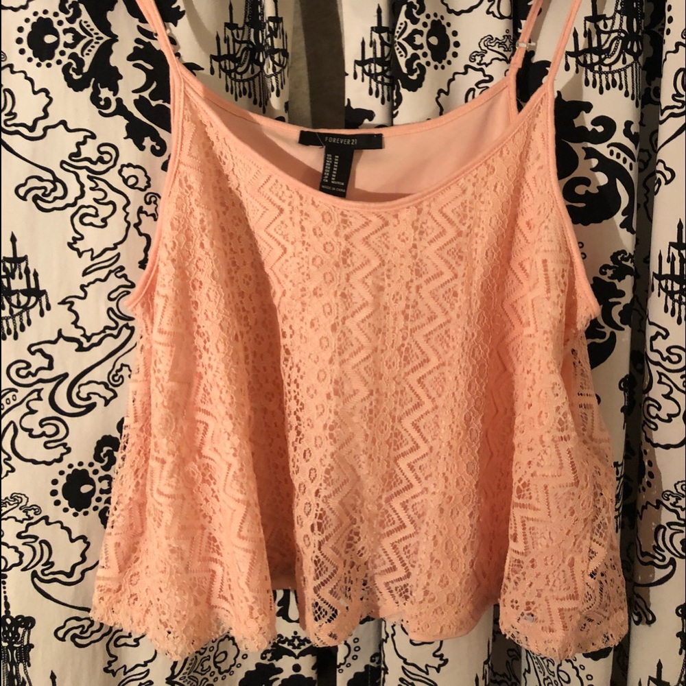 Pink Crop Swing Top